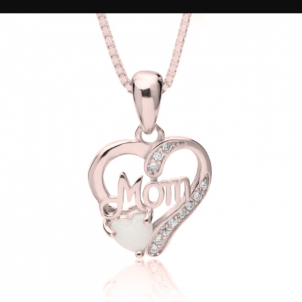 24 kt gold plated or Rose gold plated Mom Necklace